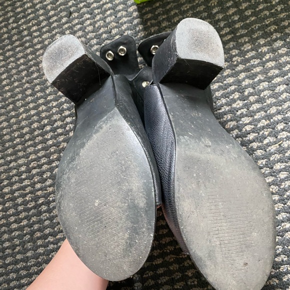 Steve Madden black heeled boot with open toe. Size 7.5 - Picture 6 of 6